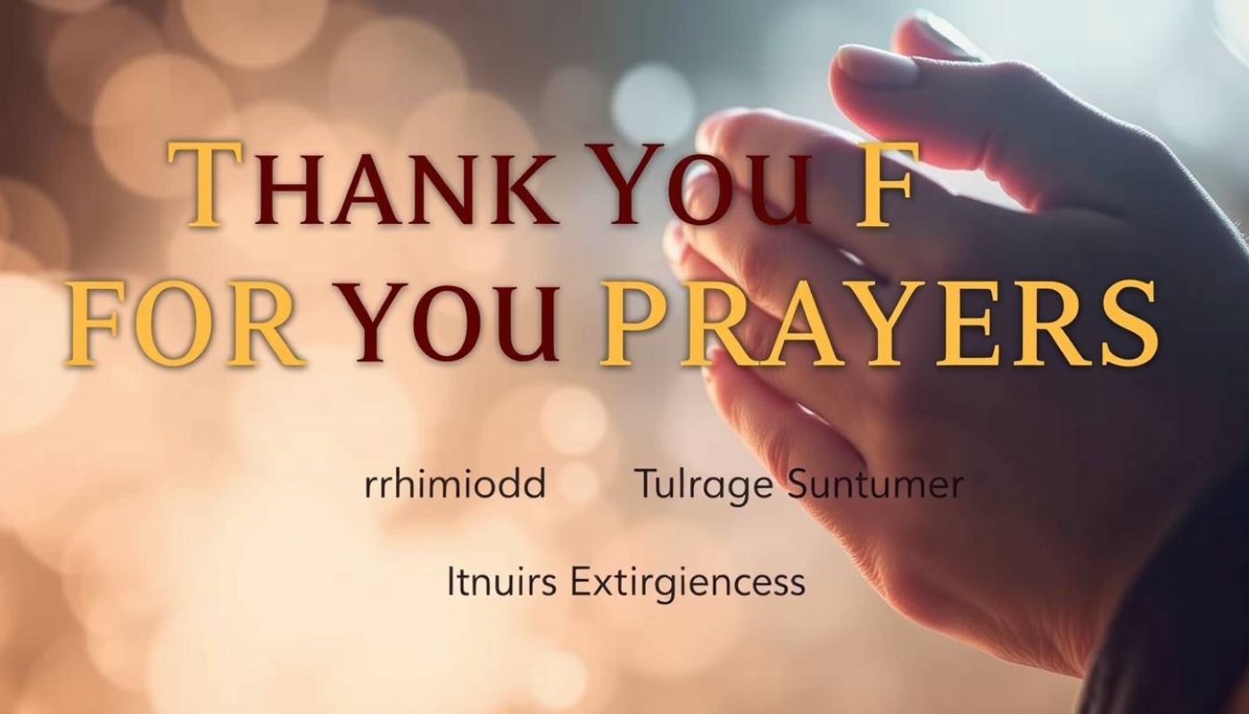 45 Thank You For Your Prayers: