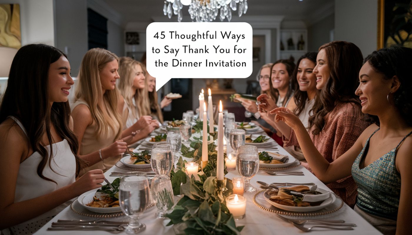 45 Thoughtful Ways to Say Thank You for the Dinner Invitation