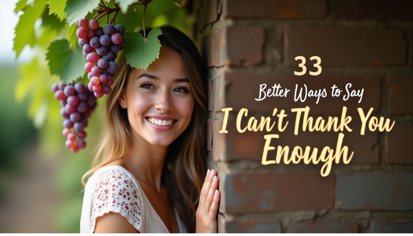 33 Better Ways to Say I Can’t Thank You Enough