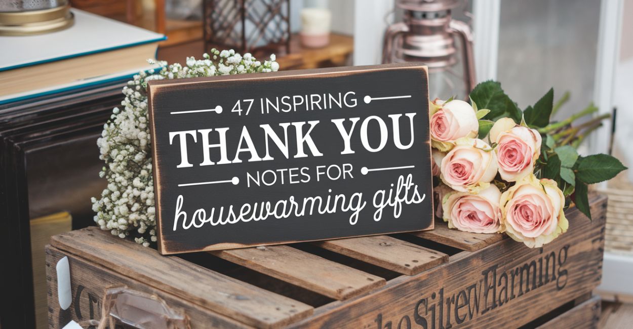 47 Inspiring Thank You Notes for Housewarming Gifts