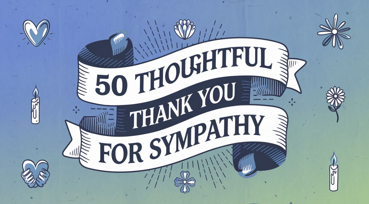 50 Thoughtful Thank You for Sympathy