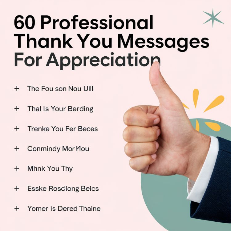 60 Professional Thank You Messages for Appreciation