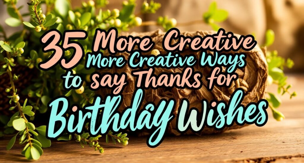 Creative and Unique Thank You Messages