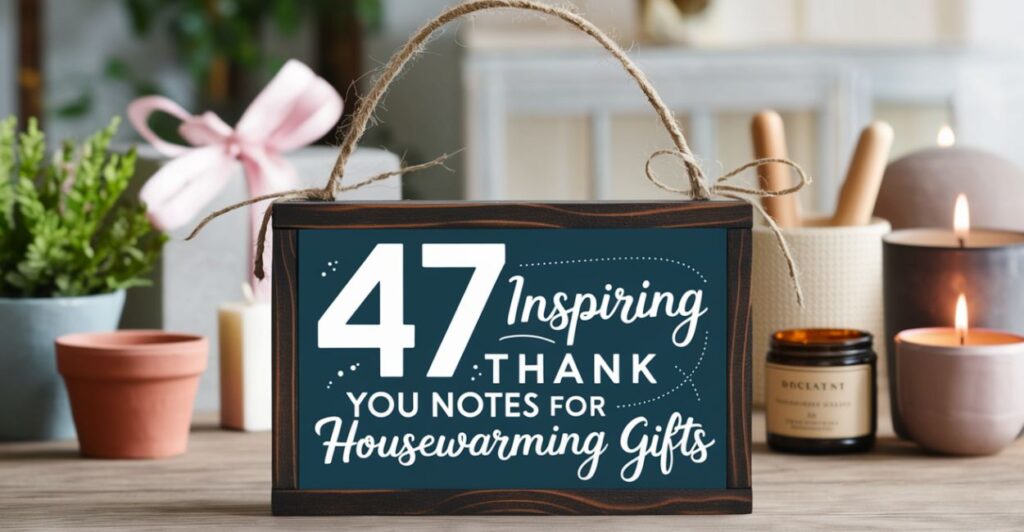 Edible Housewarming Gift Thank You Notes