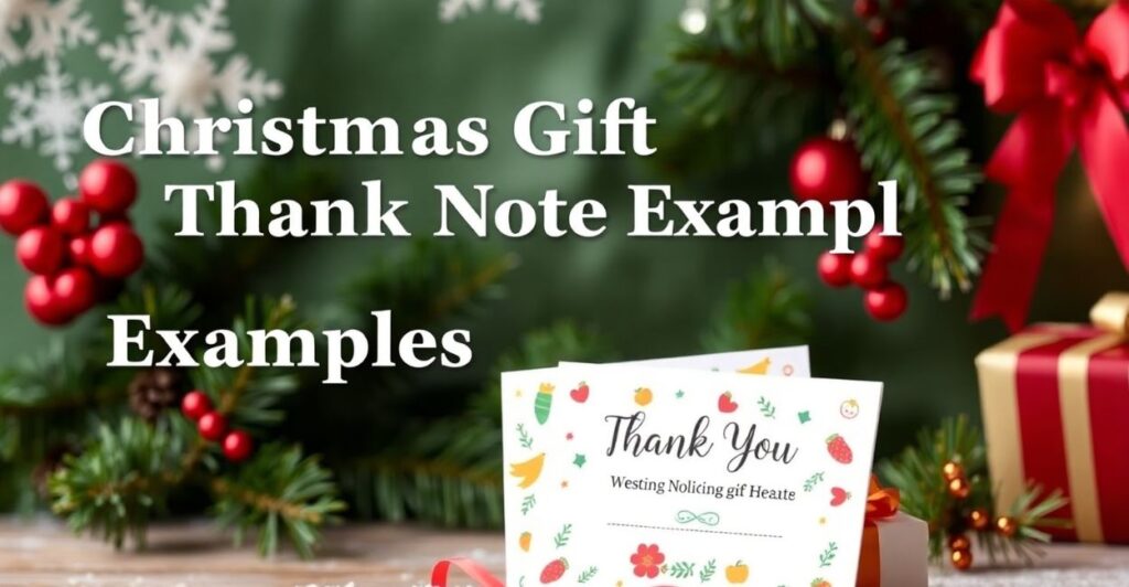 Professional Christmas Gift Thank You Notes