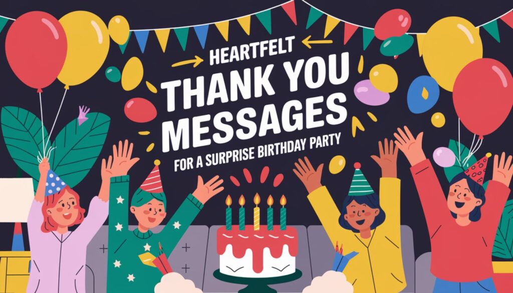 Thank You Messages for Virtual Surprise Parties