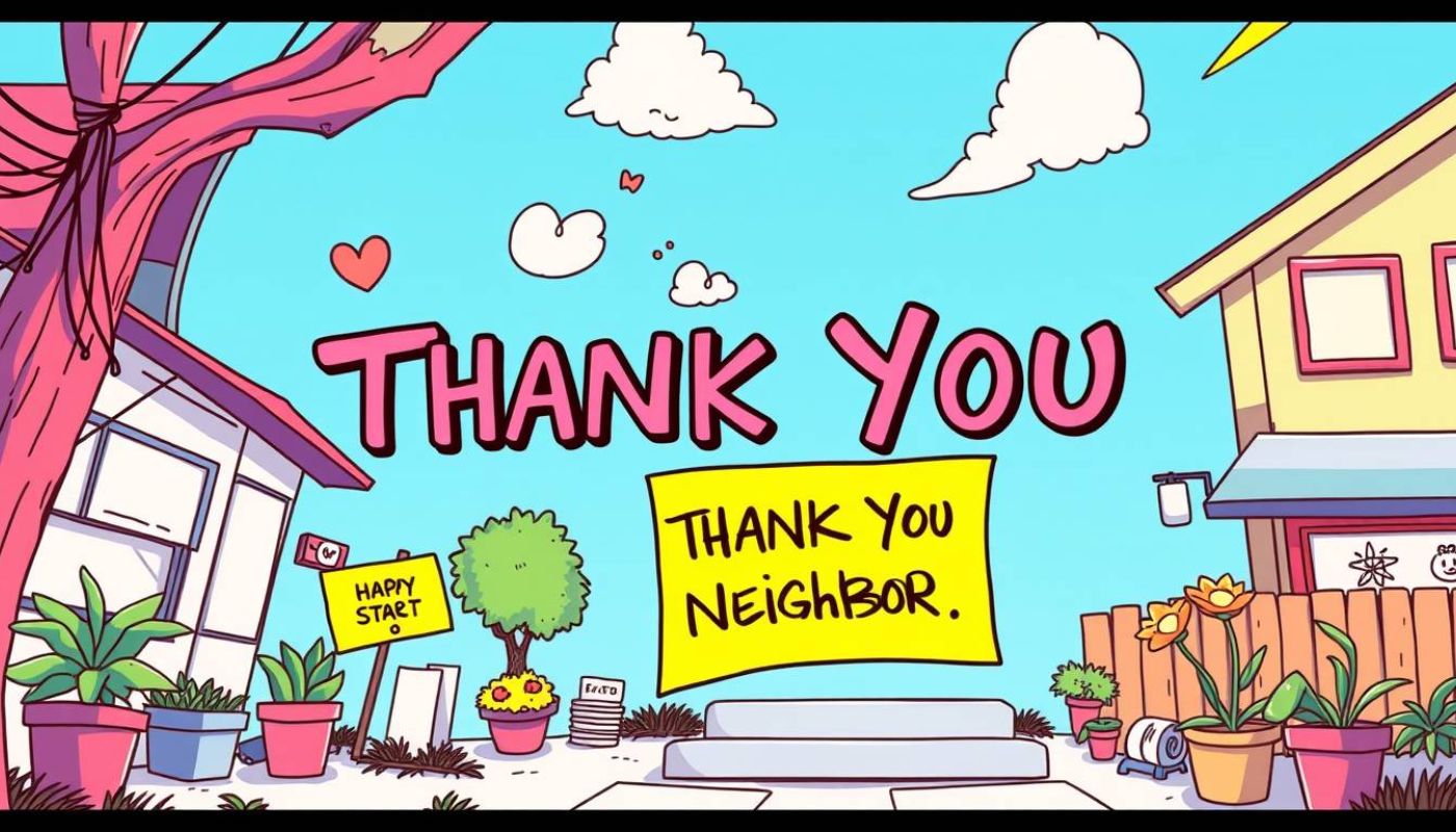 Thoughtful Thank You Note Messages to a Neighbor